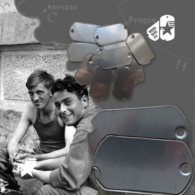 Repro-nerezové známky US DOG TAGS WWII se zubem